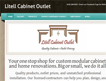 Tablet Screenshot of litellcabinetoutlet.com